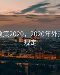 外汇新政策2020，2020年外汇管理新规定