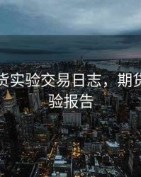 金融期货实验交易日志，期货交易实验报告