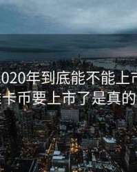 维卡币2020年到底能不能上市，听说维卡币要上市了是真的吗