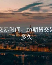 zn期货交易时间，zn期货交易时间是多久