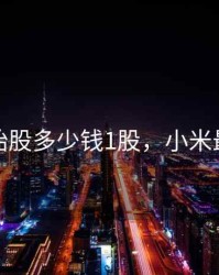 小米原始股多少钱1股，小米最初股价