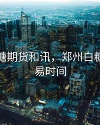 郑州白糖期货和讯，郑州白糖期货交易时间