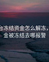 期货平台冻结资金怎么解冻，期货资金被冻结去哪报警