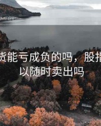 股指期货能亏成负的吗，股指期货可以随时卖出吗