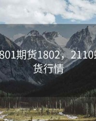 螺纹钢1801期货1802，2110螺纹钢期货行情