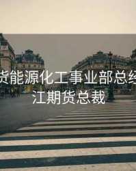 长江期货能源化工事业部总经理，长江期货总裁