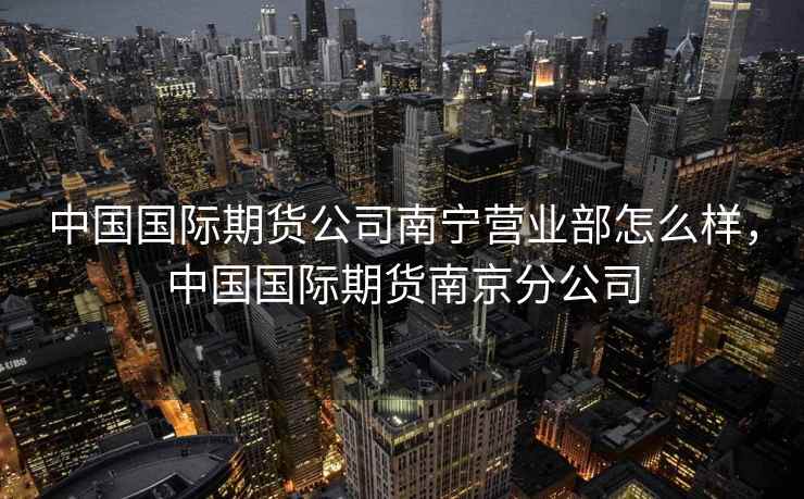 中国国际期货公司南宁营业部怎么样，中国国际期货南京分公司