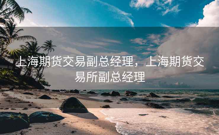 上海期货交易副总经理，上海期货交易所副总经理