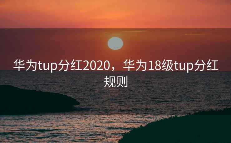华为tup分红2020，华为18级tup分红规则