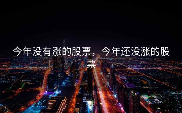 今年没有涨的股票，今年还没涨的股票