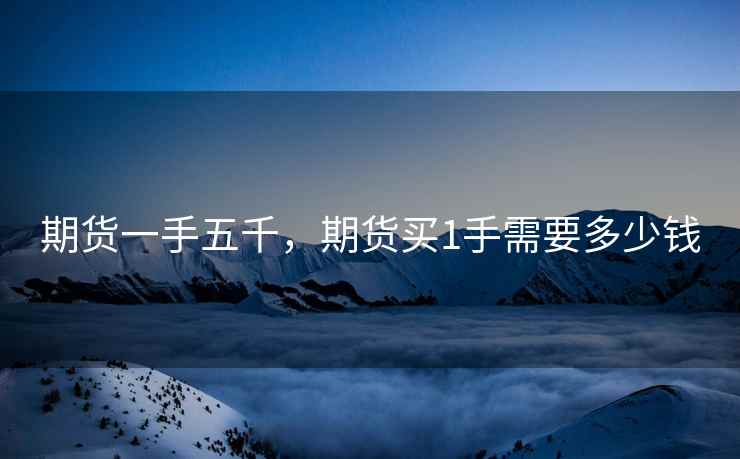 期货一手五千，期货买1手需要多少钱