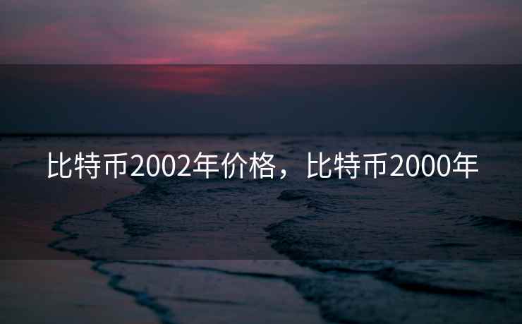 比特币2002年价格,比特币2000年 比特币2002年价格,比特币2000年